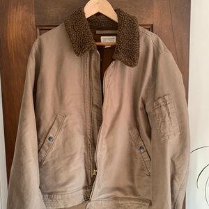 Ralph Lauren Double RL RRL Clayworth Jungle Cloth Flight Jacket
